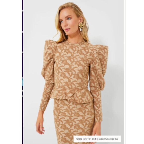 NWT Tuckernuck En Saison Taupe Augustine Top & Skirt 2 Piece Set Women's Small - Picture 2 of 16